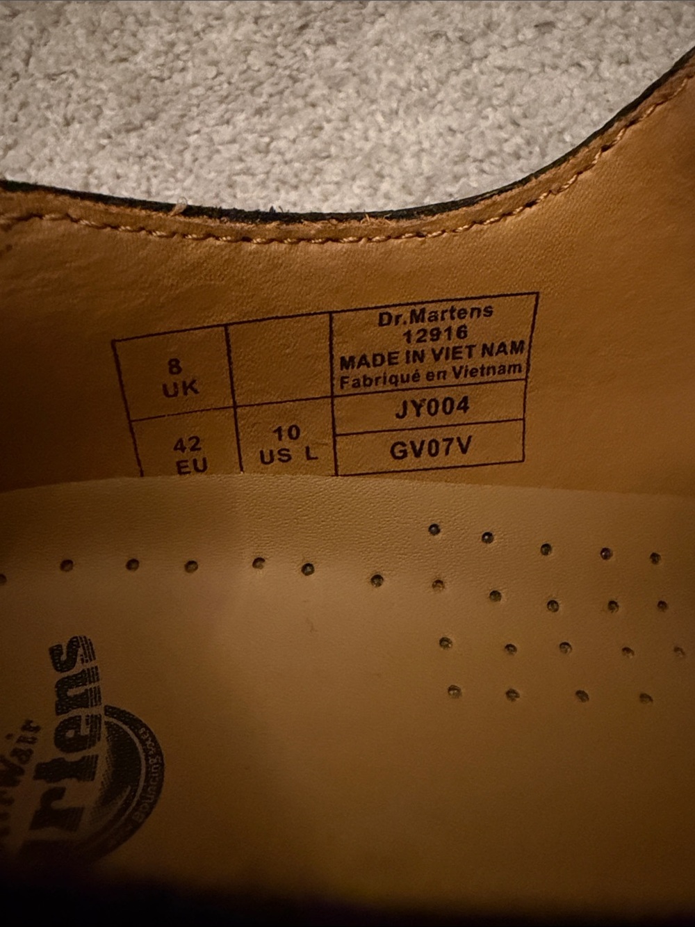 Dr. Martens Women’s Black Double-Buckle Mary Jane Shoes with Yellow Stitching - Picture 2 of 8